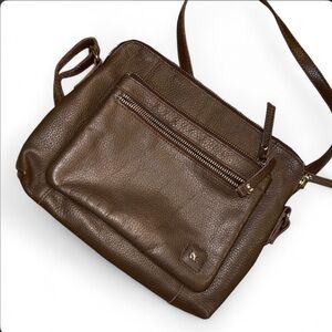 Wise Owl Leather Cross Body Purse